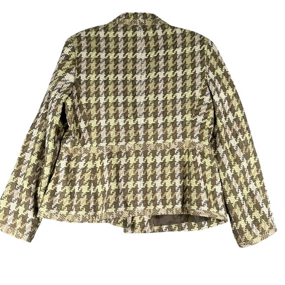 Vtg Kasper Womens 14 Wool Blend Blazer One Button Long Sleeve Lined Pockets - Picture 9 of 9